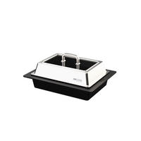 BRÄTER TEPPANYAKI 10 L  - Edelstahlfarben/Schwarz, Basics, Glas/Metall (34/45/15,4cm) - Am Cook