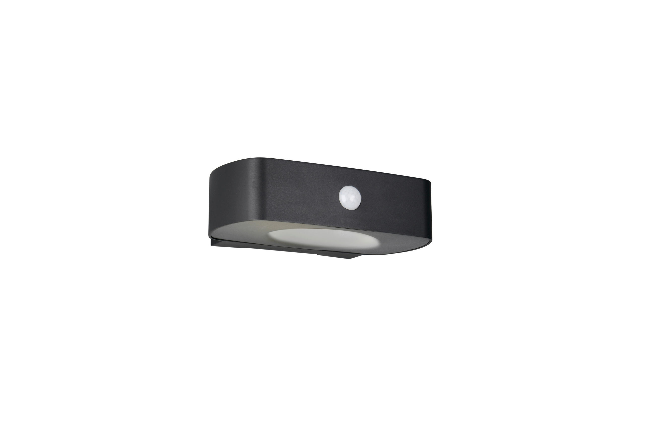 VÄGGLAMPA FÖR UTOMHUS - svart, Design, plast (21,5/6/15,5cm)