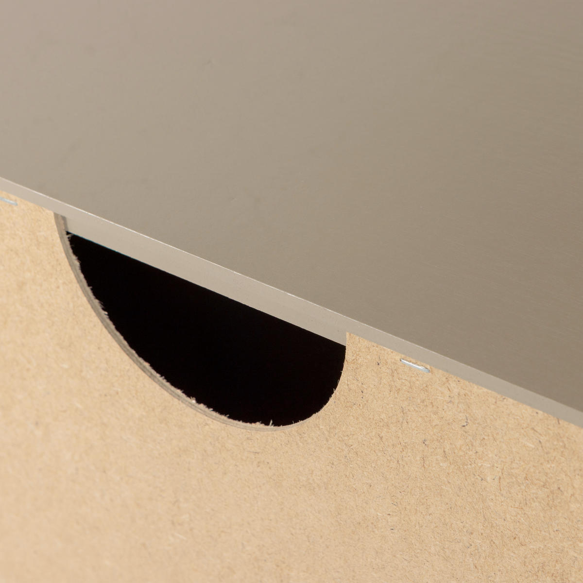 KOMMODE Gunnar  in 94/93/52 cm  - Schlammfarben/Schwarz, Design, Holz/Metall (94/93/52cm) - Livetastic