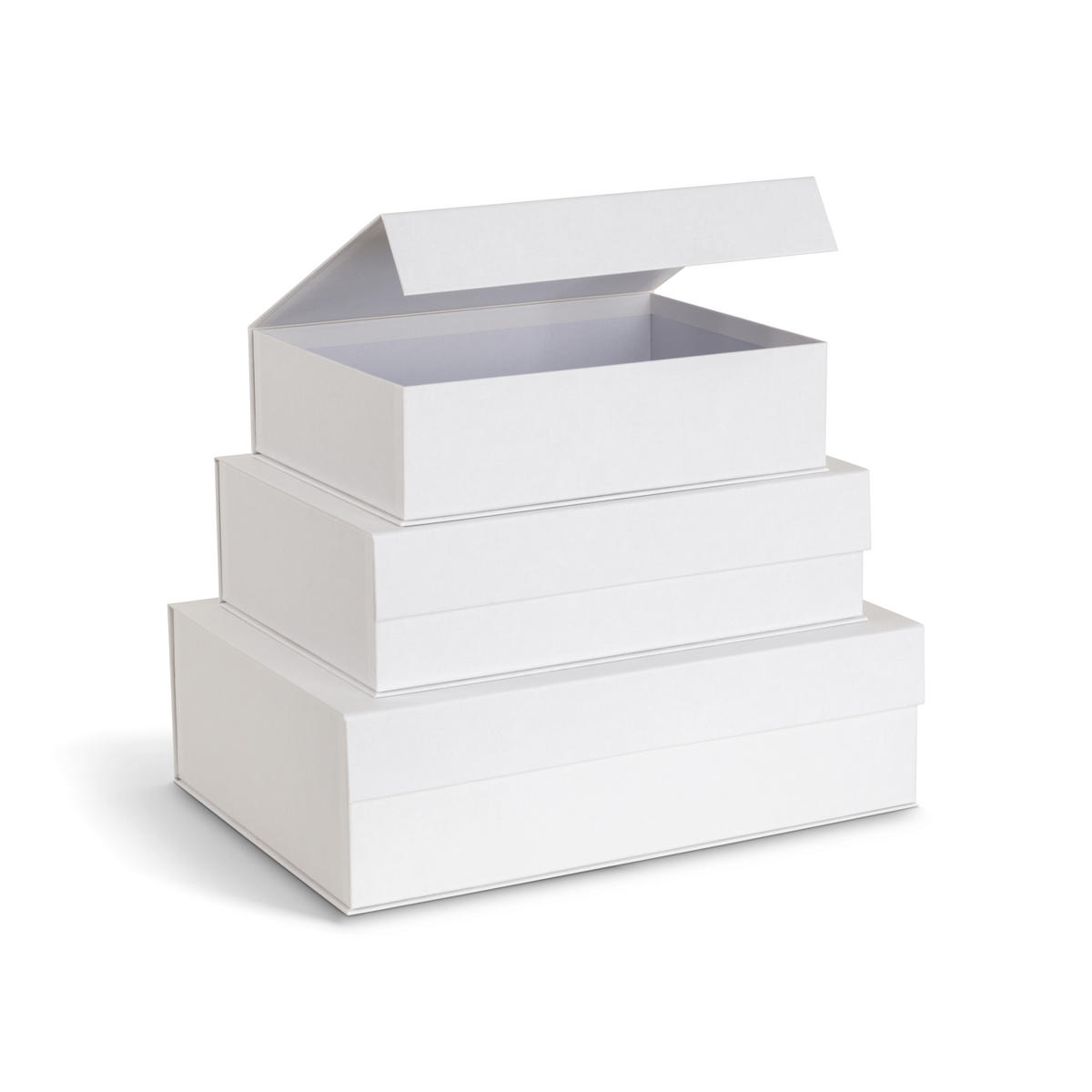 AUFBEWAHRUNGSBOX    23/31.5/9 cm  - Weiß, Basics, Karton/Papier (23/31.5/9cm)