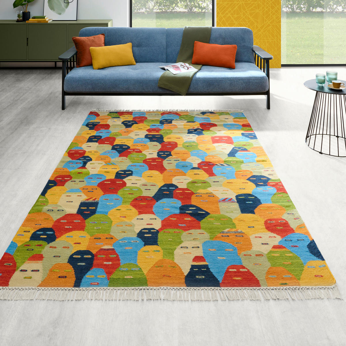 ORIENTTEPPICH 70/140 cm Happy Faces Multicolor  - Multicolor, LIFESTYLE, Textil (70/140cm) - Cazaris