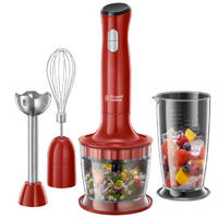 STABMIXER-SET 3-teilig  - Rot, Basics, Kunststoff (8,9/41,3/6,4cm) - Russell Hobbs