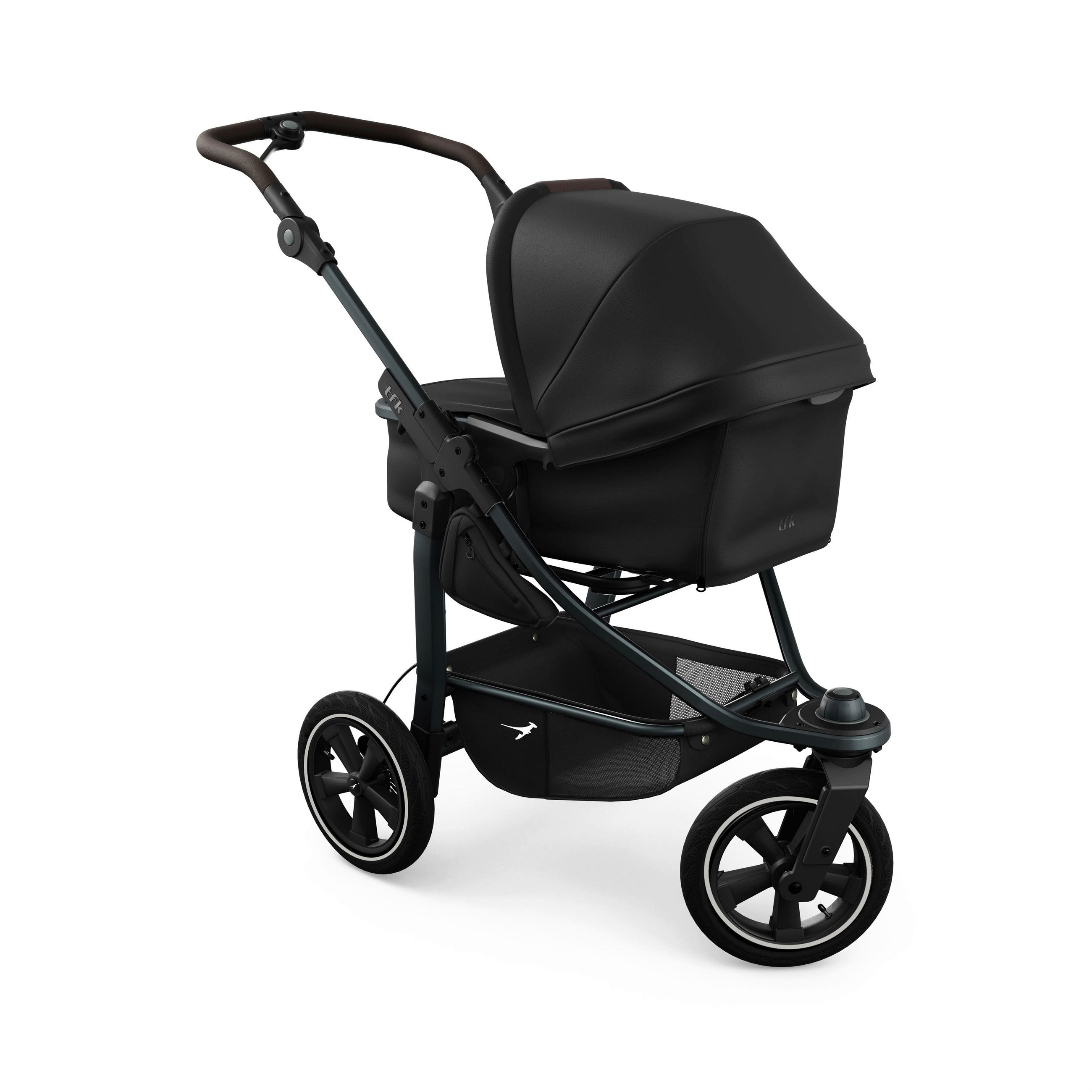 KOMBIKINDERWAGEN  mono3 2-in-1 Kombikinderwagen  schwarz  - Schwarz, Basics, Textil/Metall (57/111/120cm) - TFK