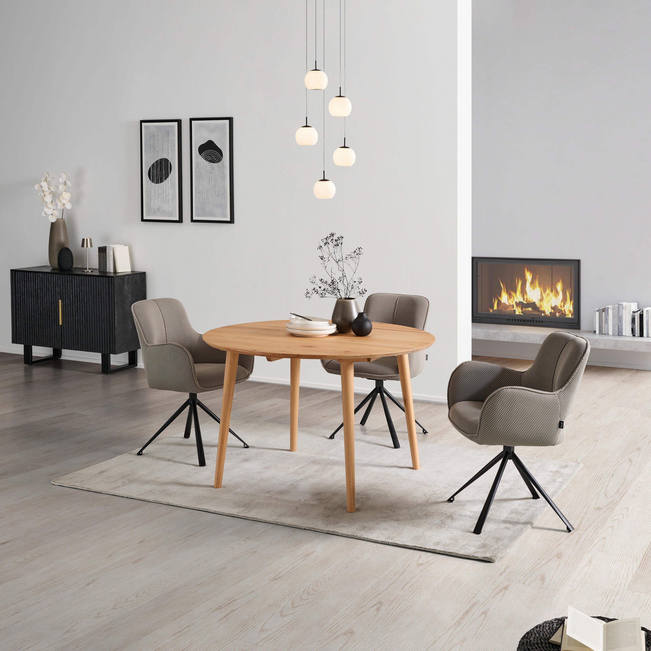 ESSTISCH in Holz 120/120/75 cm  - Kernbuche, Natur, Holz (120/120/75cm) - Livetastic