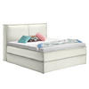BOXSPRINGBETT 200/200 cm  in Creme  - Creme/Schwarz, Design, Textil (200/200cm) - home24