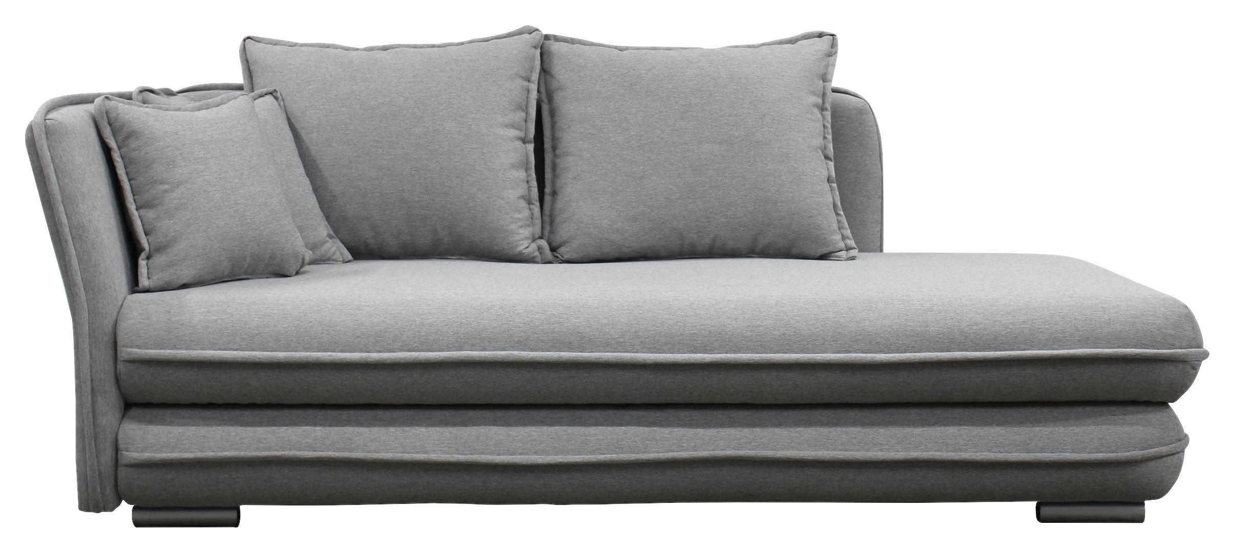 LIEGE Flachgewebe Grau  - Silberfarben/Grau, Design, Kunststoff/Textil (107/84/99/224cm) - MID.YOU