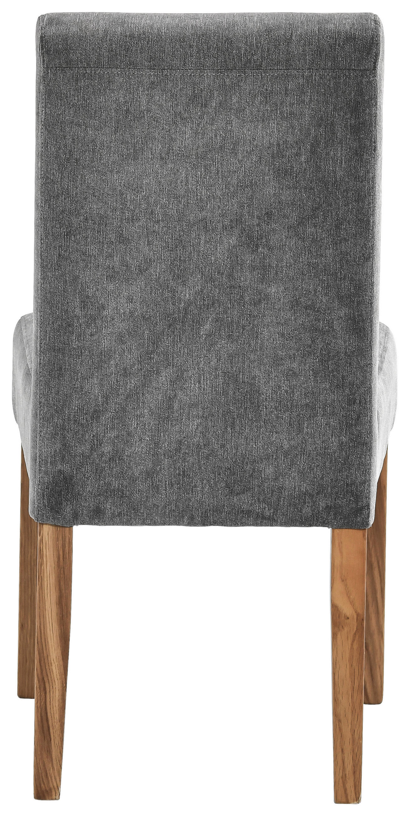 STUHL Webstoff Eichefarben, Dunkelgrau Eiche massiv  - Eichefarben/Dunkelgrau, KONVENTIONELL, Holz/Textil (47,5/91,5/63cm) - Cantus