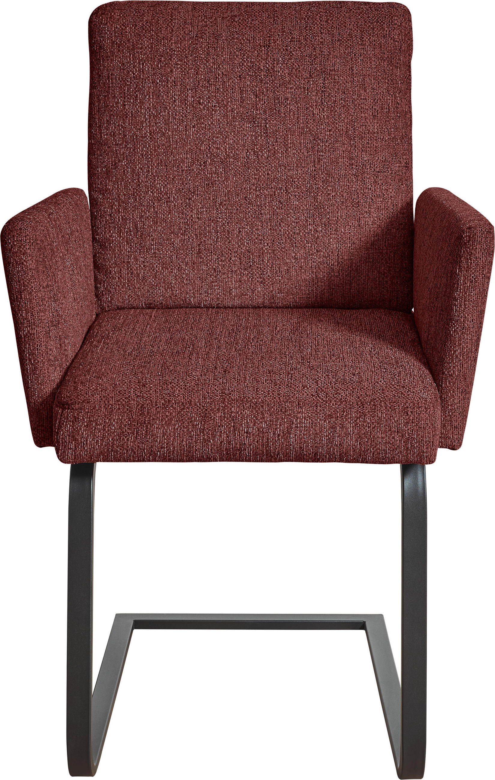 ARMLEHNSTUHL  in Stahl Chenille  - Schwarz/Rosa, Design, Textil/Metall (56/92/60cm) - Dieter Knoll