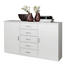 KOMMODE Weiß - Alufarben/Weiß, Design, Holzwerkstoff/Kunststoff (100/86/37cm) - Xora