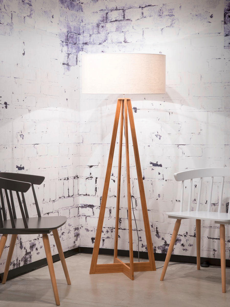 GOLVLAMPA GOOD&MOJO  60/158 cm    - vit/naturfärgad, Trend (60/158cm) - Good & Mojo