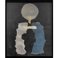 BILD 80/100/10 cm  - Schwarz, Basics, Holz/Stein (80/100/10cm)