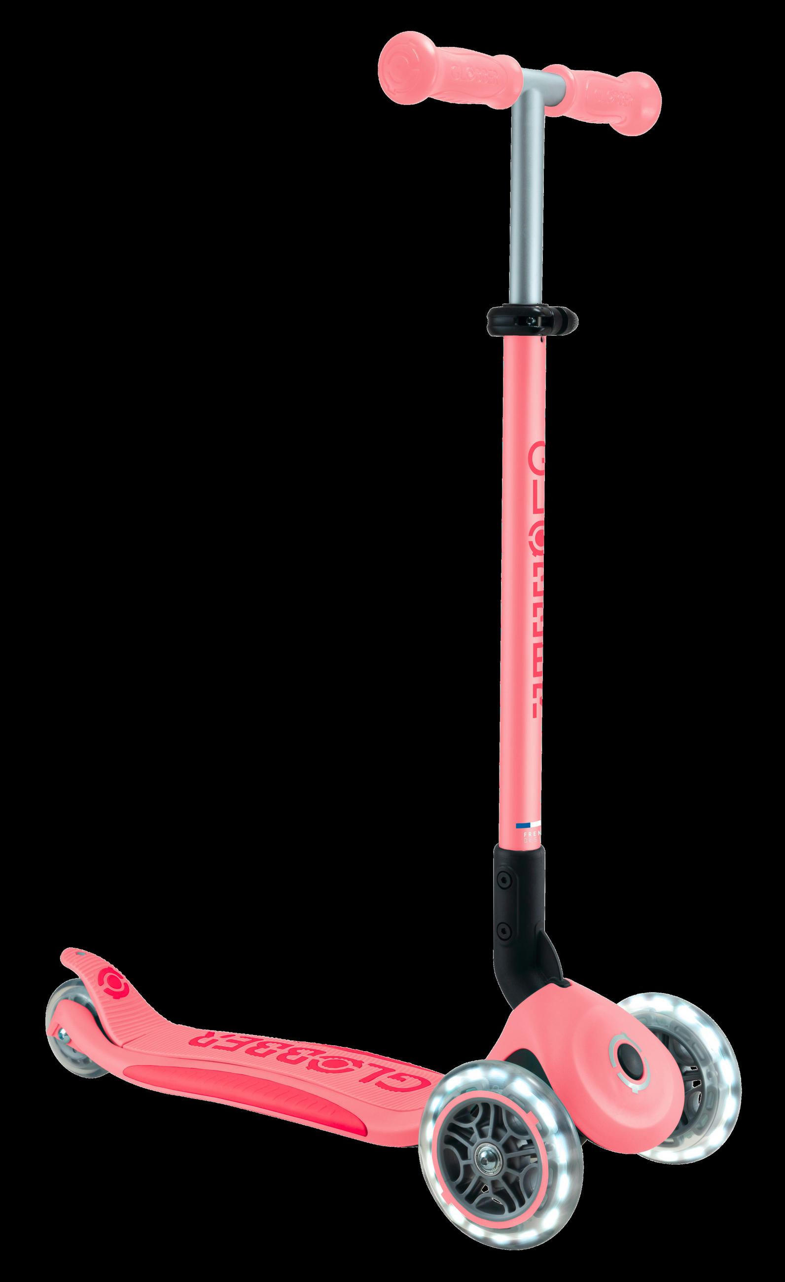 SCOOTER PRIMO FOLDABLE PLUS LIGHTS  - Pink, LIFESTYLE, Kunststoff/Metall (57,5/28/82,5cm) - GLOBBER