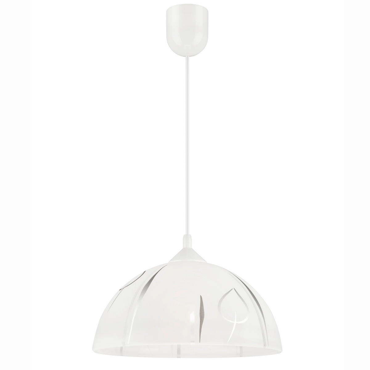 HÄNGELEUCHTE  - Weiß, KONVENTIONELL, Glas/Kunststoff (70/30/30cm)