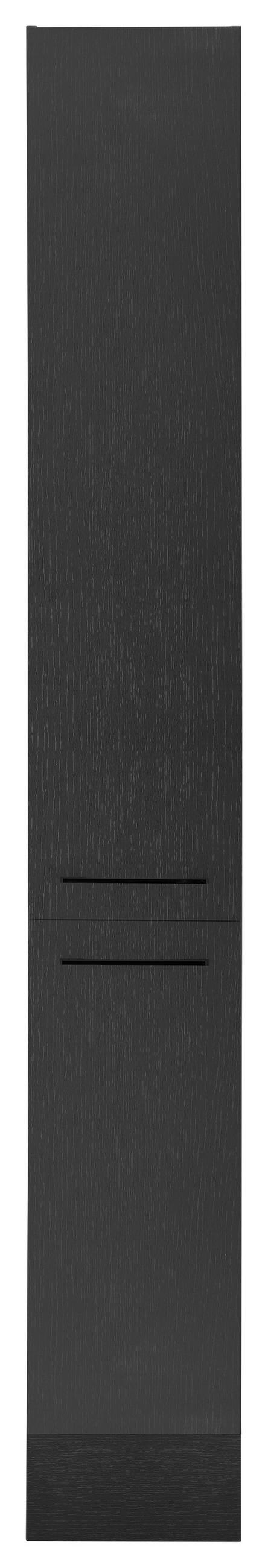 ELEMENT NA IZVLAČENJE    - crna, Trend, drvni materijal/metal (30/211/57cm) - MID.YOU