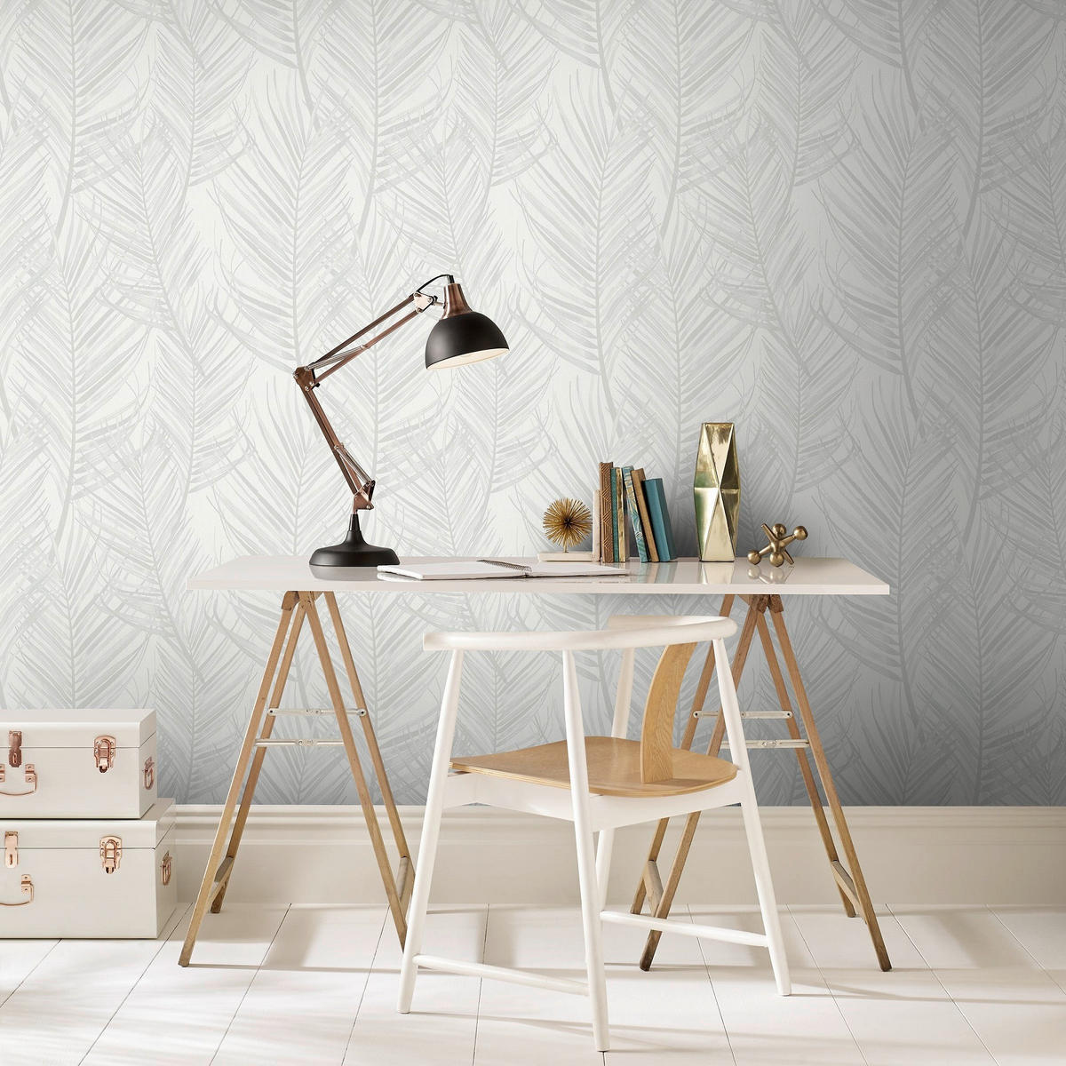 VLIESTAPETE - Weiß, Basics, Papier/Kunststoff (52/1000cm)