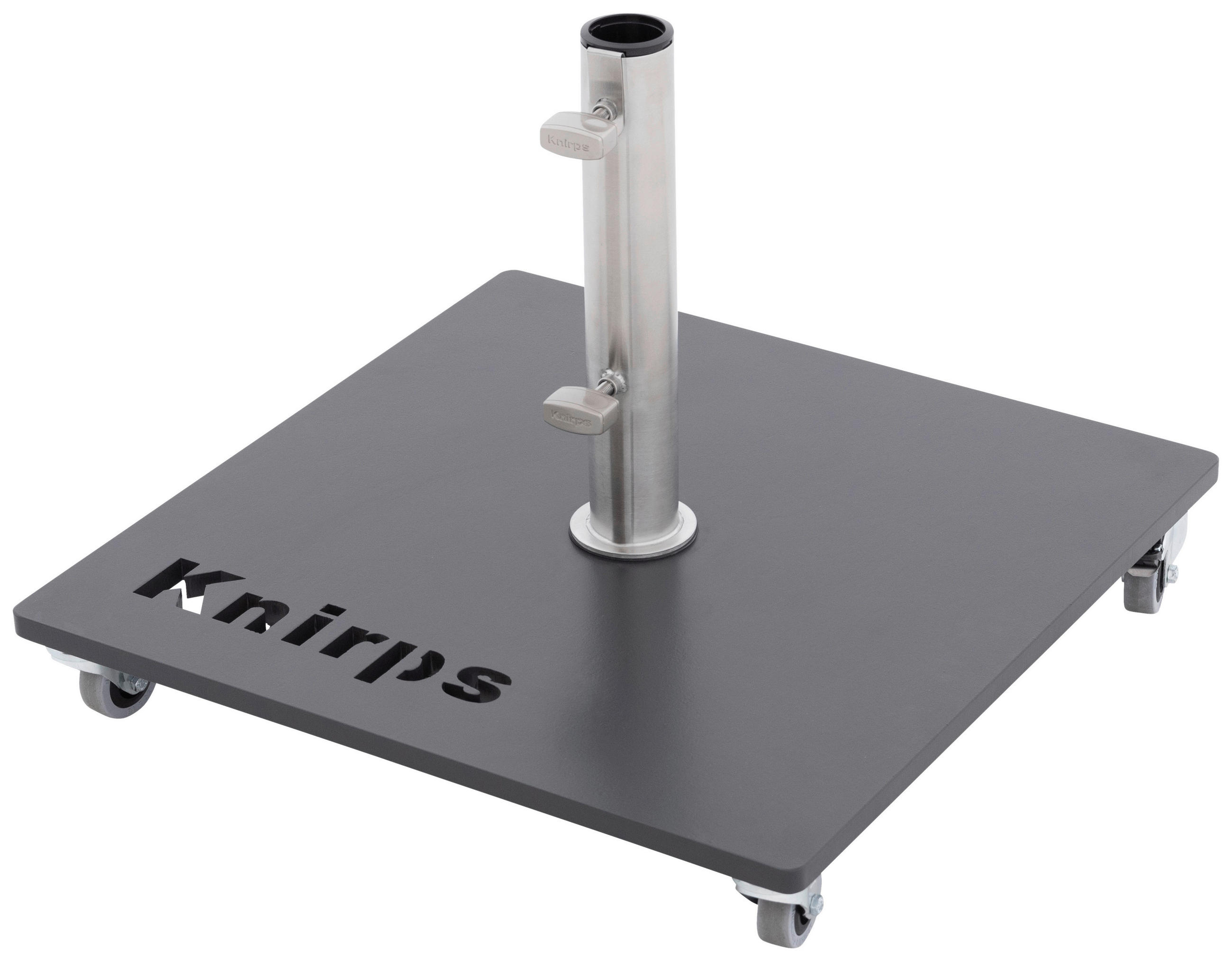 SONNENSCHIRMSTÄNDER Anthrazit, Edelstahlfarben  - Edelstahlfarben/Anthrazit, Basics, Metall (50/8,5/50cm) - KNIRPS