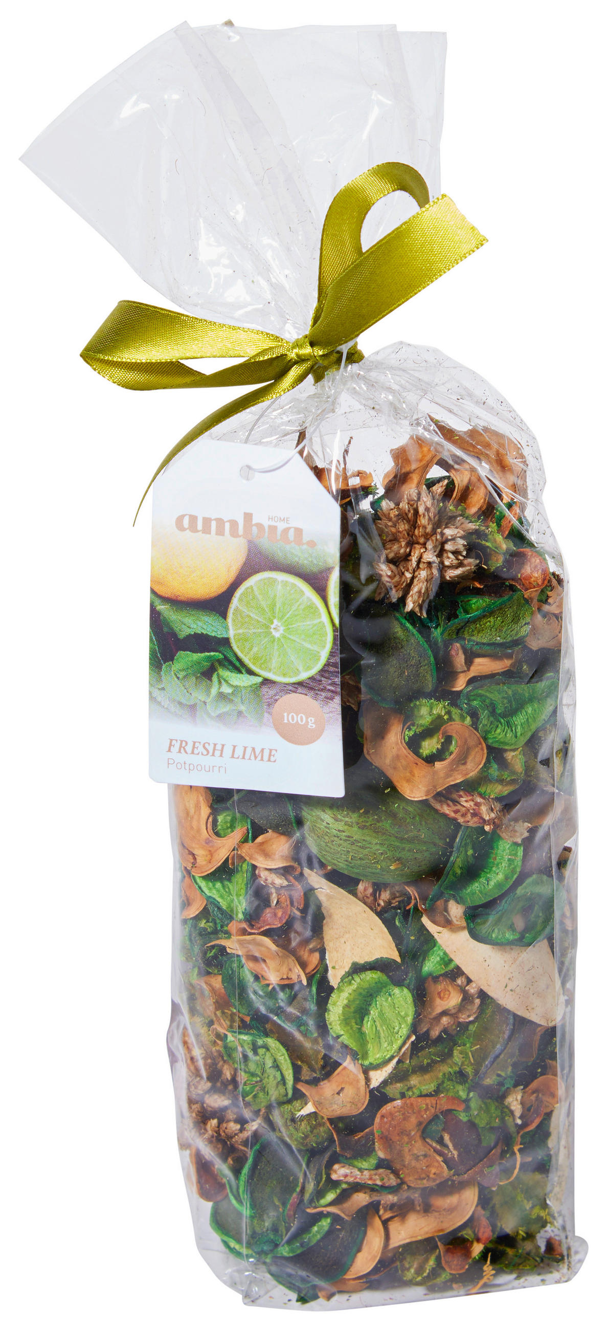 AROMATICKÁ SMĚS - POTPOURRI citrus - zelená/přírodní barvy, Basics, přírodní materiály (7,5/27/5cm) - Ambia Home