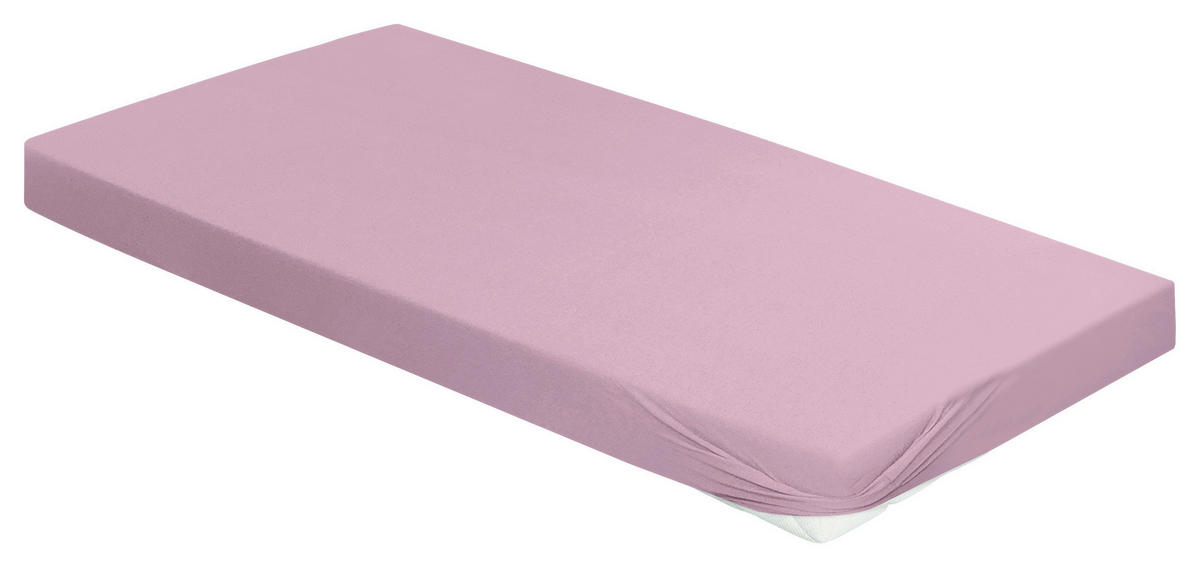 SPANNBETTTUCH Jersey  - Mauve, KONVENTIONELL, Textil (190/200cm) - Irisette