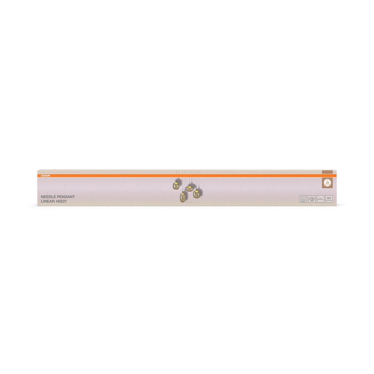 ohne Gläser 95/10/220 cm  - Beige, Basics, Metall (95/10/220cm) - Osram
