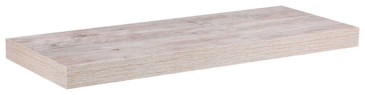 WANDBOARD Holzwerkstoff Weiß, Eichefarben  - Eichefarben/Weiß, Design, Holzwerkstoff (60/3,8/23,5cm) - Carryhome