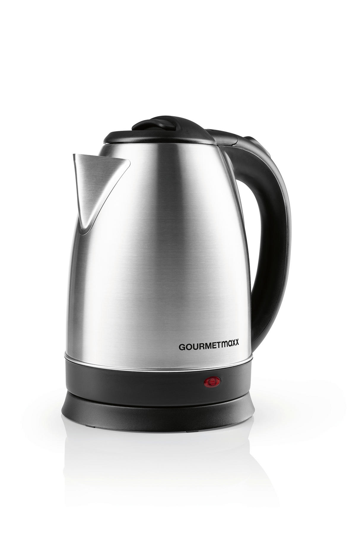 WASSERKOCHER GOURMETmaxx 1,8 L  - Edelstahlfarben/Schwarz, Basics, Kunststoff/Metall (24,5/16,5/21,5cm)