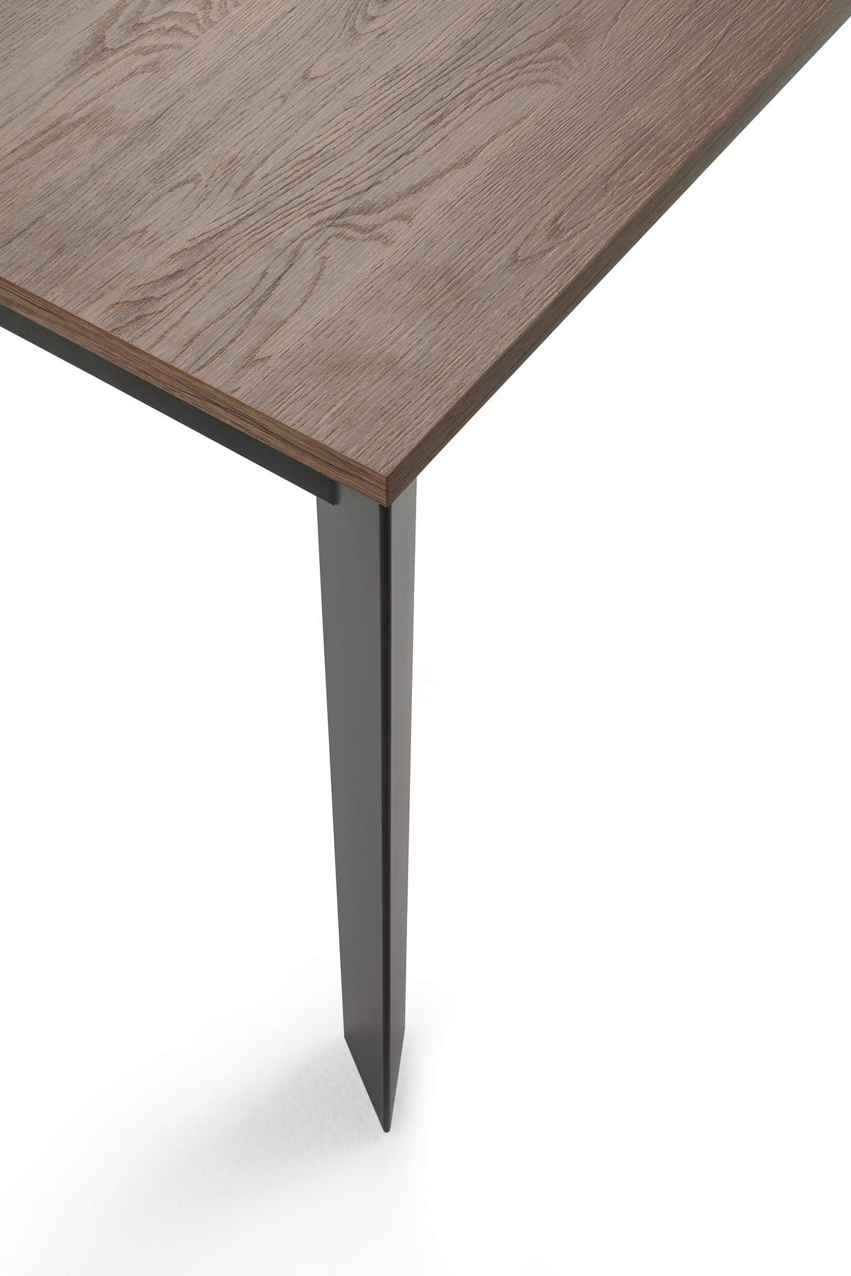 ESSTISCH Schwarz, Eichefarben rechteckig  ausziehbar, in verschiedenen Größen erhältlich, in verschiedenen Holzdekoren erhältlich  - Eichefarben/Schwarz, Design, Holzwerkstoff/Metall (120-180/80/75cm) - home24