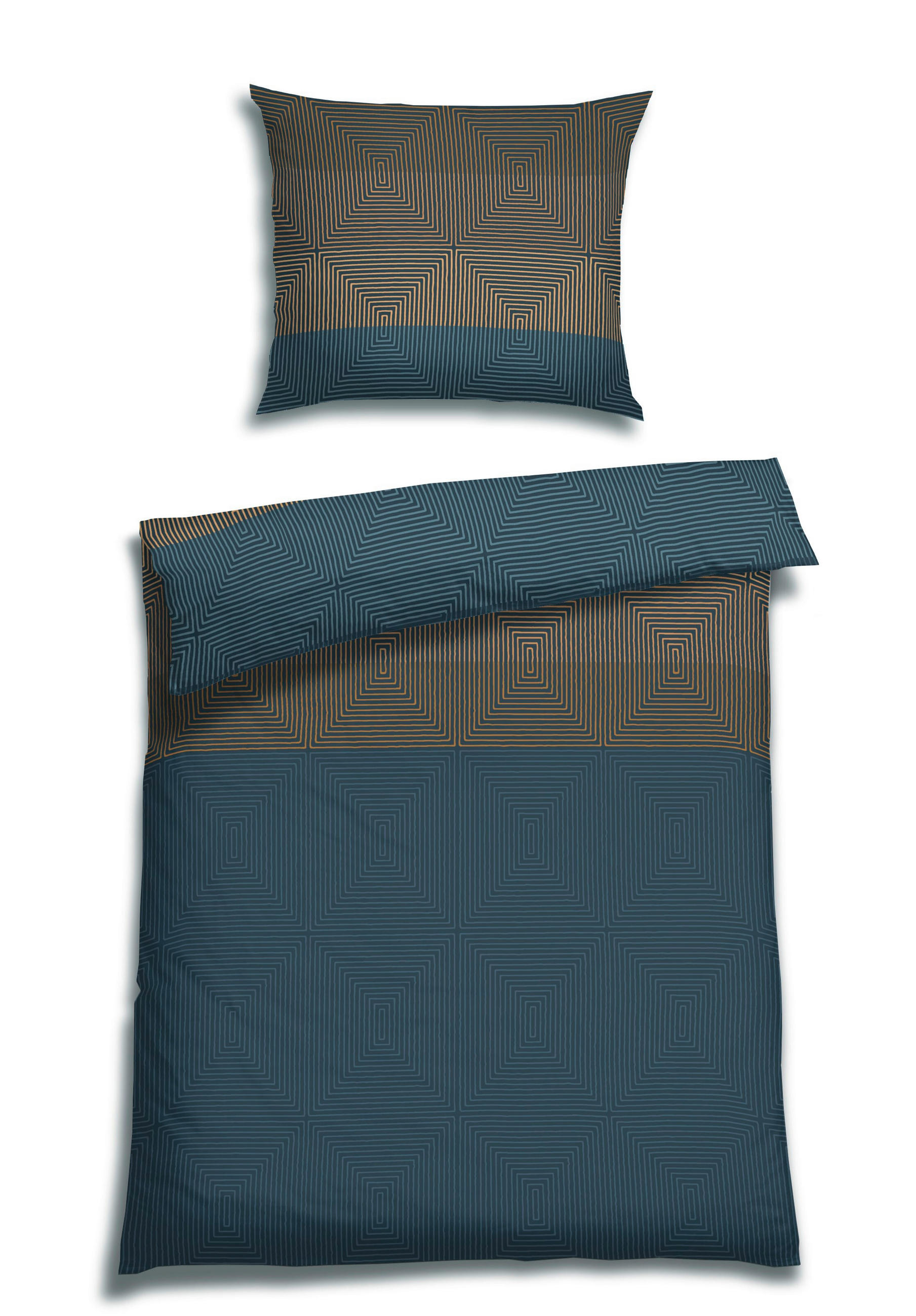 BETTWÄSCHE Satin 140/200 cm  - Dunkelblau, Trend, Textil (140/200cm) - Florella