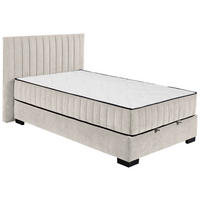 BOXBETT 120/200 cm  in Beige  - Beige/Schwarz, Modern, Holzwerkstoff/Kunststoff (120/200cm) - MID.YOU