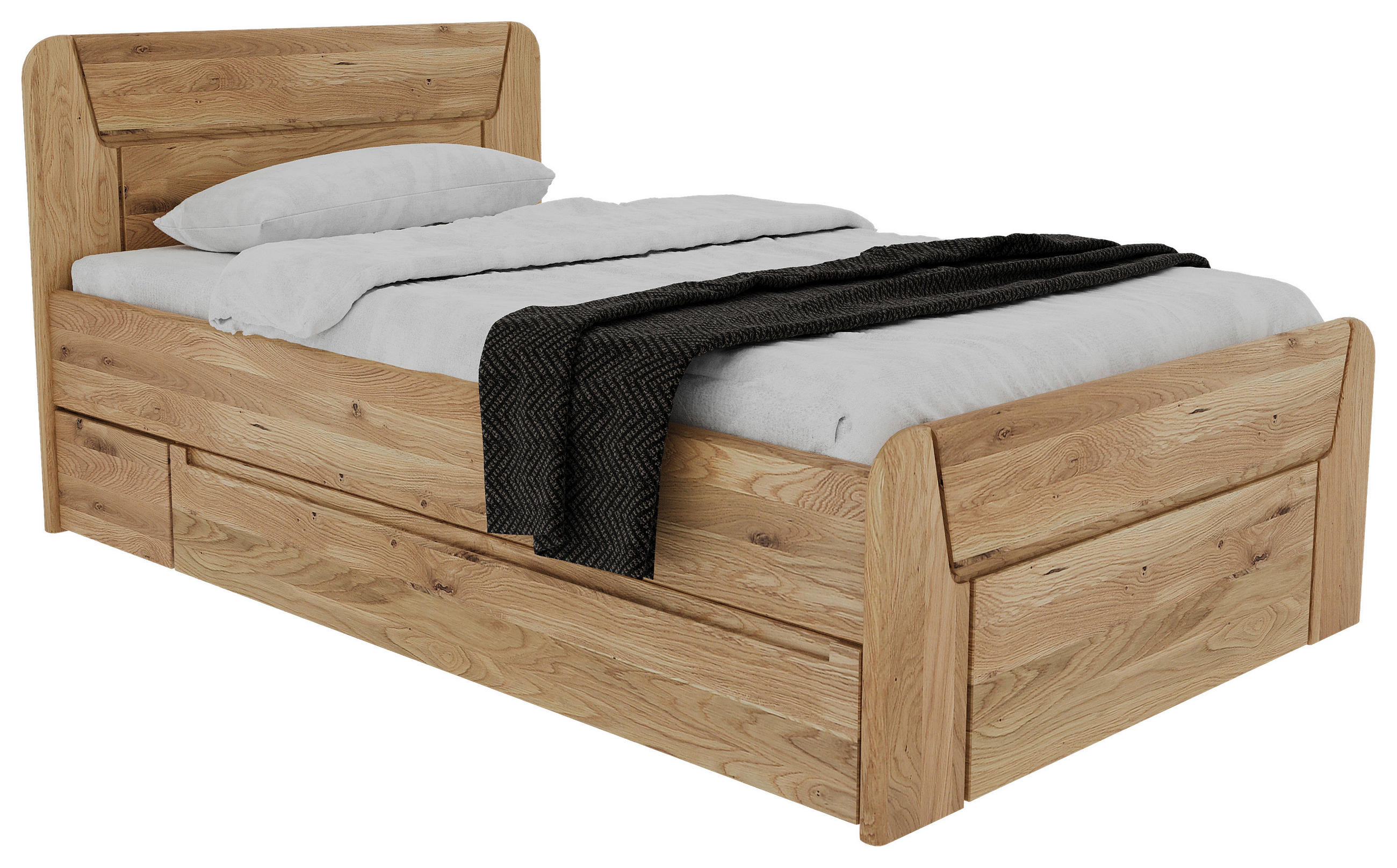 BETT - Wildeiche/Naturfarben, MODERN, Holz (100/200cm) - MID.YOU