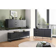 SIDEBOARD  in 180/79/40 cm  - Anthrazit/Schwarz, Design, Holzwerkstoff/Metall (180/79/40cm) - Novel