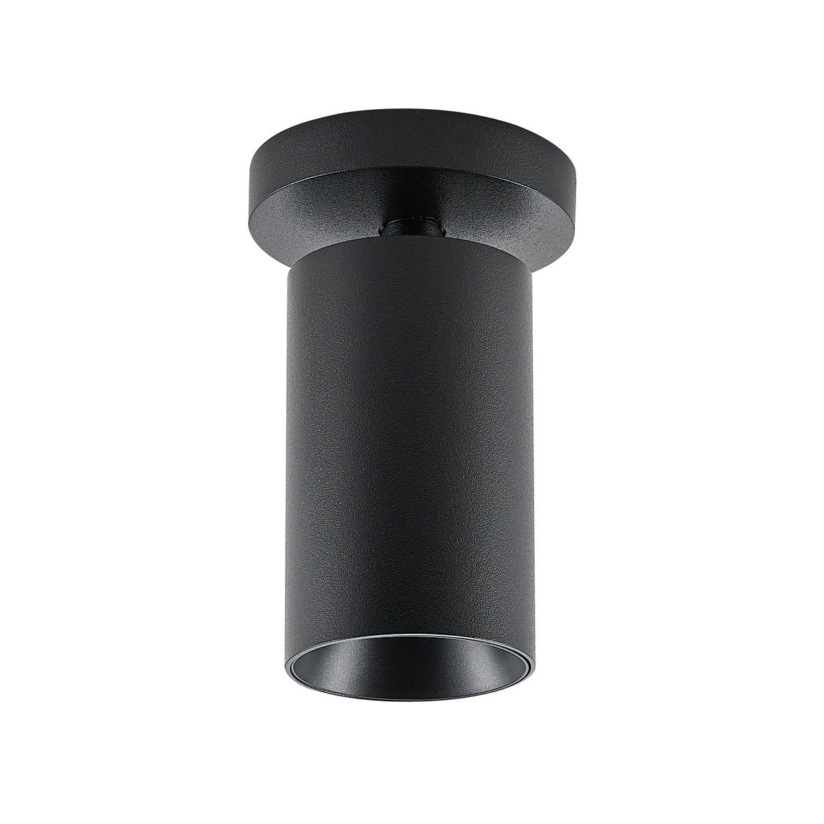 DECKENSTRAHLER - Schwarz, Design, Metall (6/6/12,5cm)
