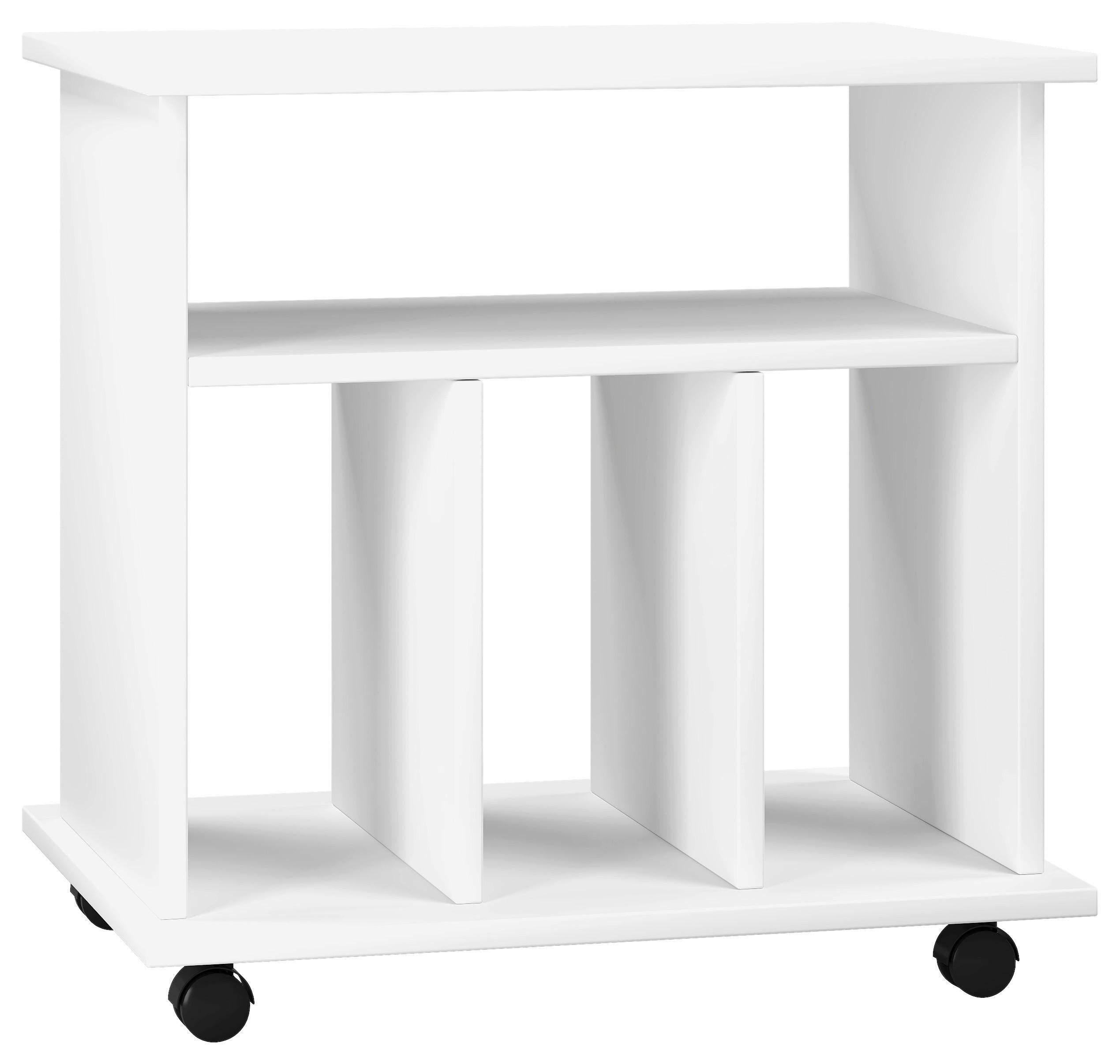 DODATNI REGAL 60/59/45 cm bela  - bela, Design, umetna masa/leseni material (60/59/45cm) - MID.YOU