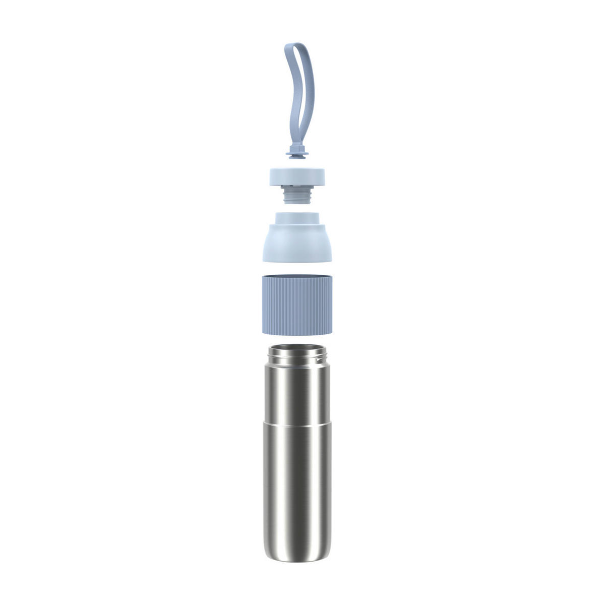 ISOLIERFLASCHE beYou 0,7L L  - Pastellblau, Basics, Metall (7,4/7,4/29,5cm) - Emsa