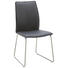 STUHL in Leder, Metall Edelstahlfarben, Schwarz - Edelstahlfarben/Schwarz, Design, Leder/Metall (46/93/57cm) - Dieter Knoll STUHL in Leder, Metall Edelstahlfarben, Schwarz - Edelstahlfarben/Schwarz, Design, Leder/Metall (46/93/57cm) - Dieter Knoll