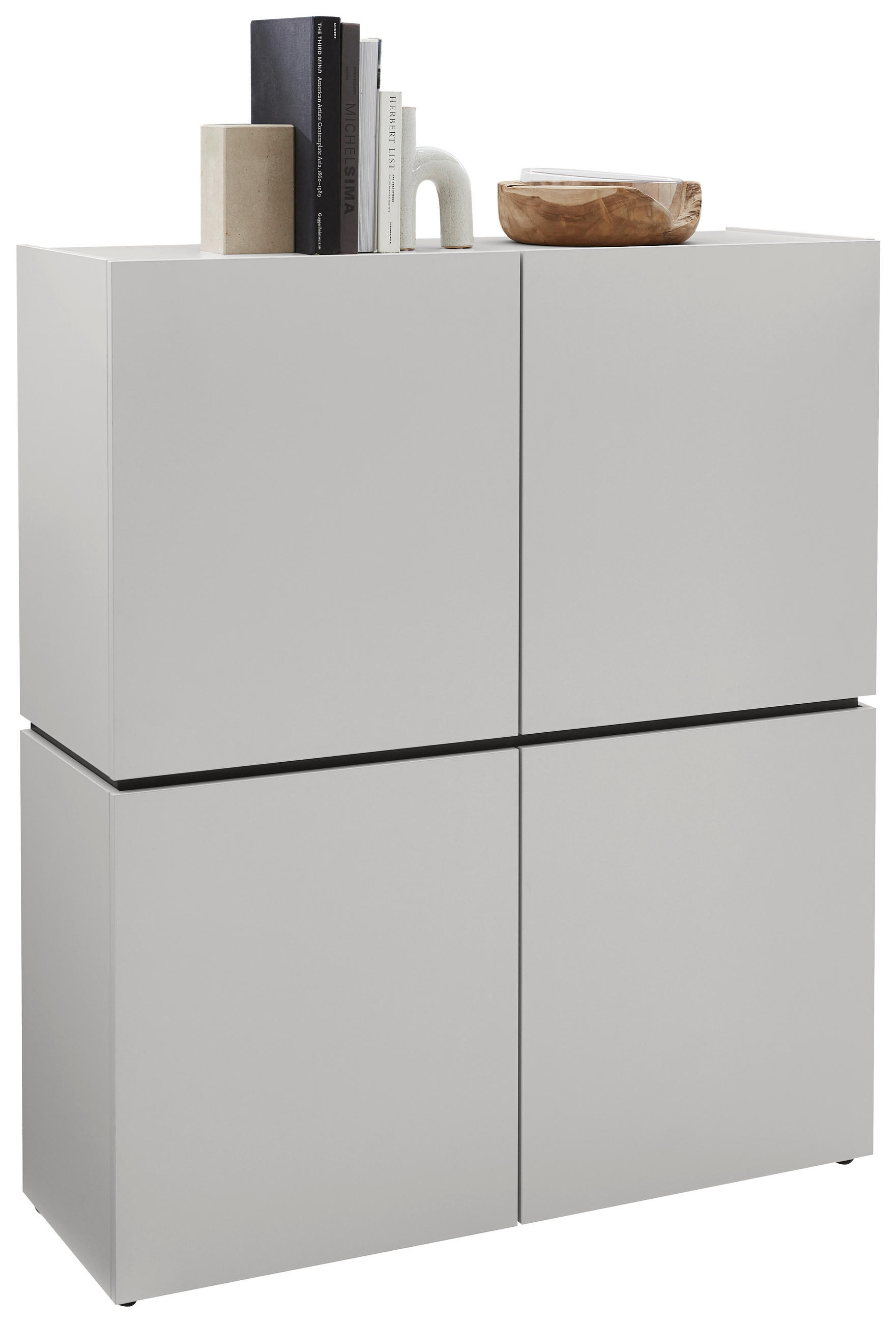 HIGHBOARD  115/135/40 cm  - Kaschmir/Schwarz, Design, Holzwerkstoff/Kunststoff (115/135/40cm) - Voleo