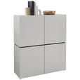 HIGHBOARD , 115/135/40 cm,  - Kaschmir/Schwarz, Design, Holzwerkstoff/Kunststoff (115/135/40cm) - Voleo