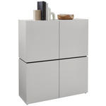 HIGHBOARD , 115/135/40 cm,  - Kaschmir/Schwarz, Design, Holzwerkstoff/Kunststoff (115/135/40cm) - Voleo
