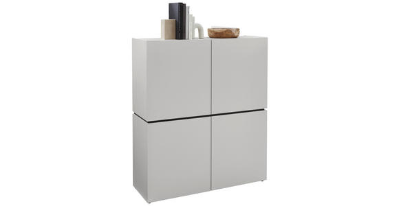 HIGHBOARD , 115/135/40 cm,  - Kaschmir/Schwarz, Design, Holzwerkstoff/Kunststoff (115/135/40cm) - Voleo