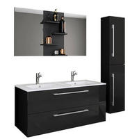 BADEZIMMER  in 145 cm  - Schwarz, MODERN, Keramik/Holzwerkstoff (145cm) - MID.YOU
