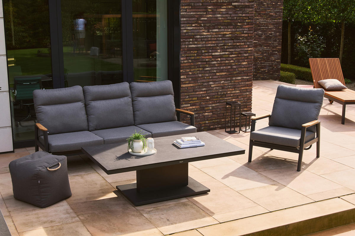 GARTENHOCKER  - Grau, MODERN, Kunststoff (48/46/46cm) - Siena Garden