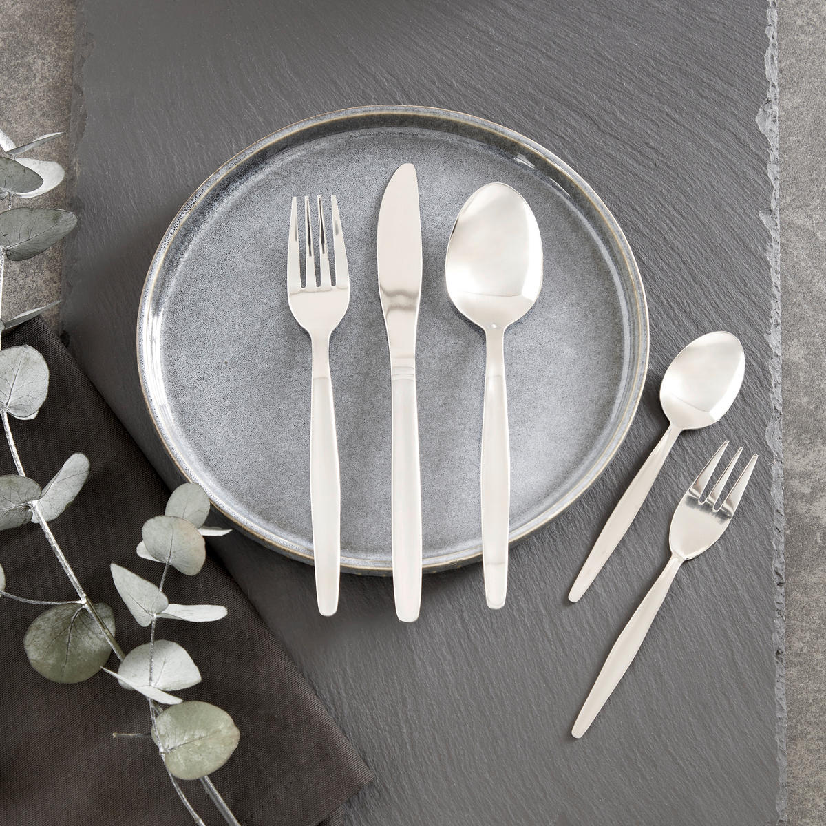 FURCULIțĂ - culoare inox, Design, metal (18,4cm) - Luca Bessoni