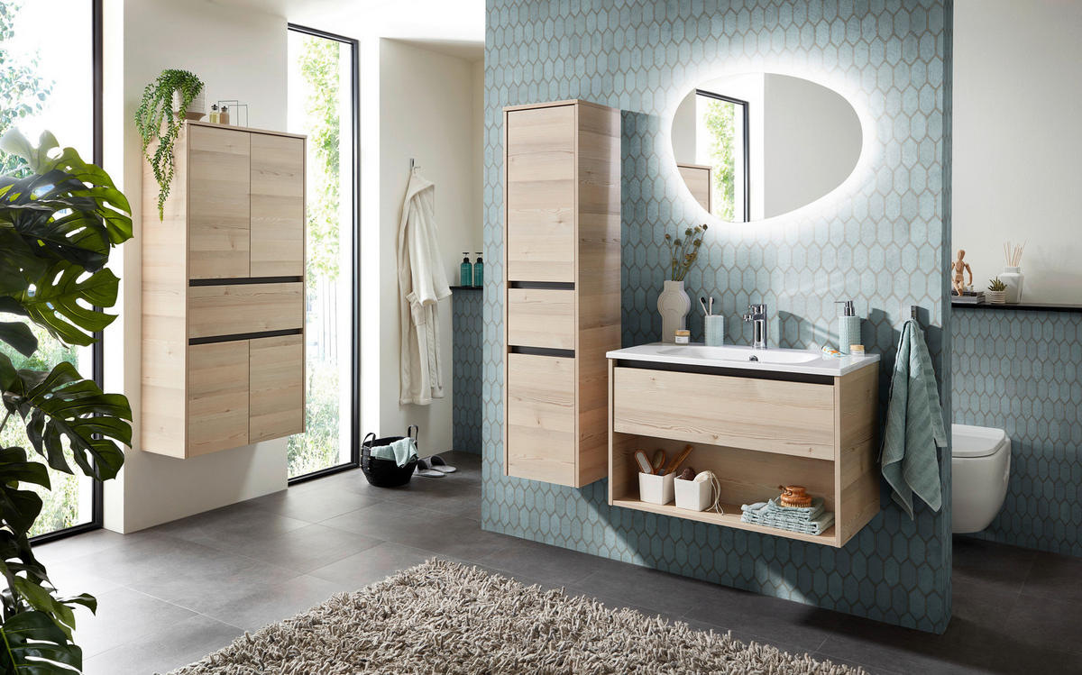 WASCHBECKENUNTERSCHRANK 80/51,3/45,5 cm  - Pinienfarben, KONVENTIONELL, Holzwerkstoff (80/51,3/45,5cm) - Xora
