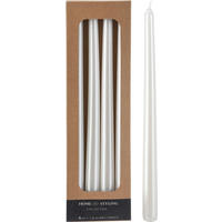 SADA DLOUHÝCH SVÍČEK - bílá, Basics, přírodní materiály (9,4/2,6/30,6cm)