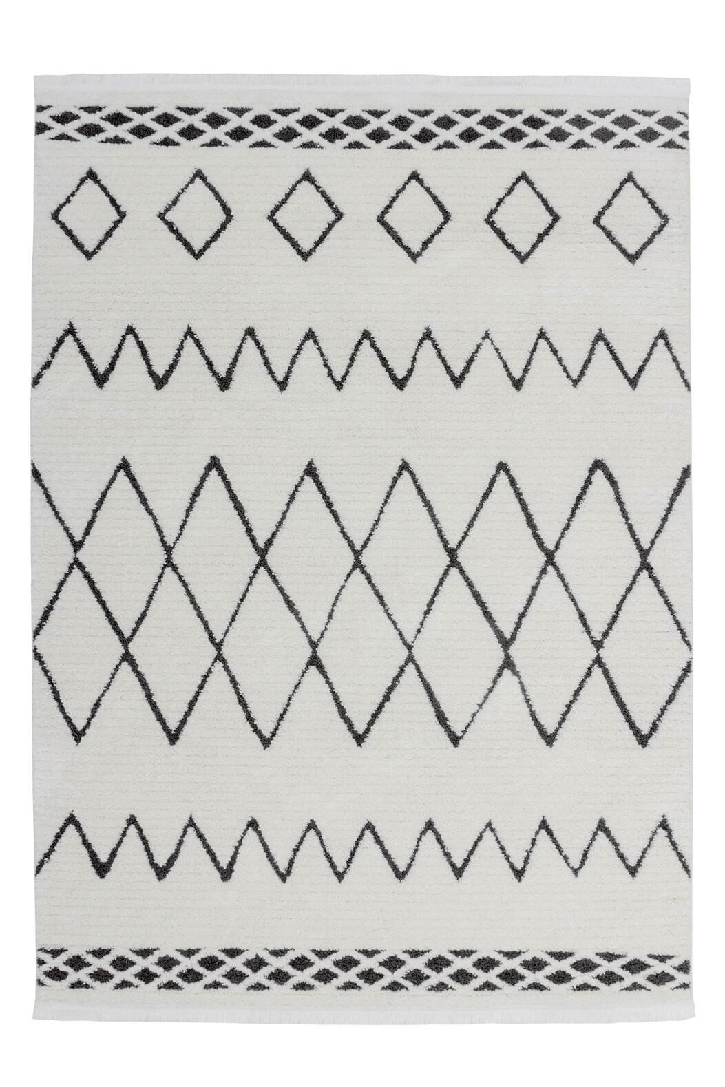 TEPPICH 160/230 cm Agadir 310 Schwarz Schwarz rechteckig  - Schwarz, KONVENTIONELL, Textil (160/230cm) - Kayoom