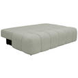BOXSPRINGSOFA in Chenille Greige  - Greige/Schwarz, MODERN, Kunststoff/Textil (210/72/105cm) - Cantus