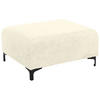 HOCKER in Textil Creme  - Creme/Schwarz, Konventionell, Textil/Metall (99/46/77cm) - Carryhome