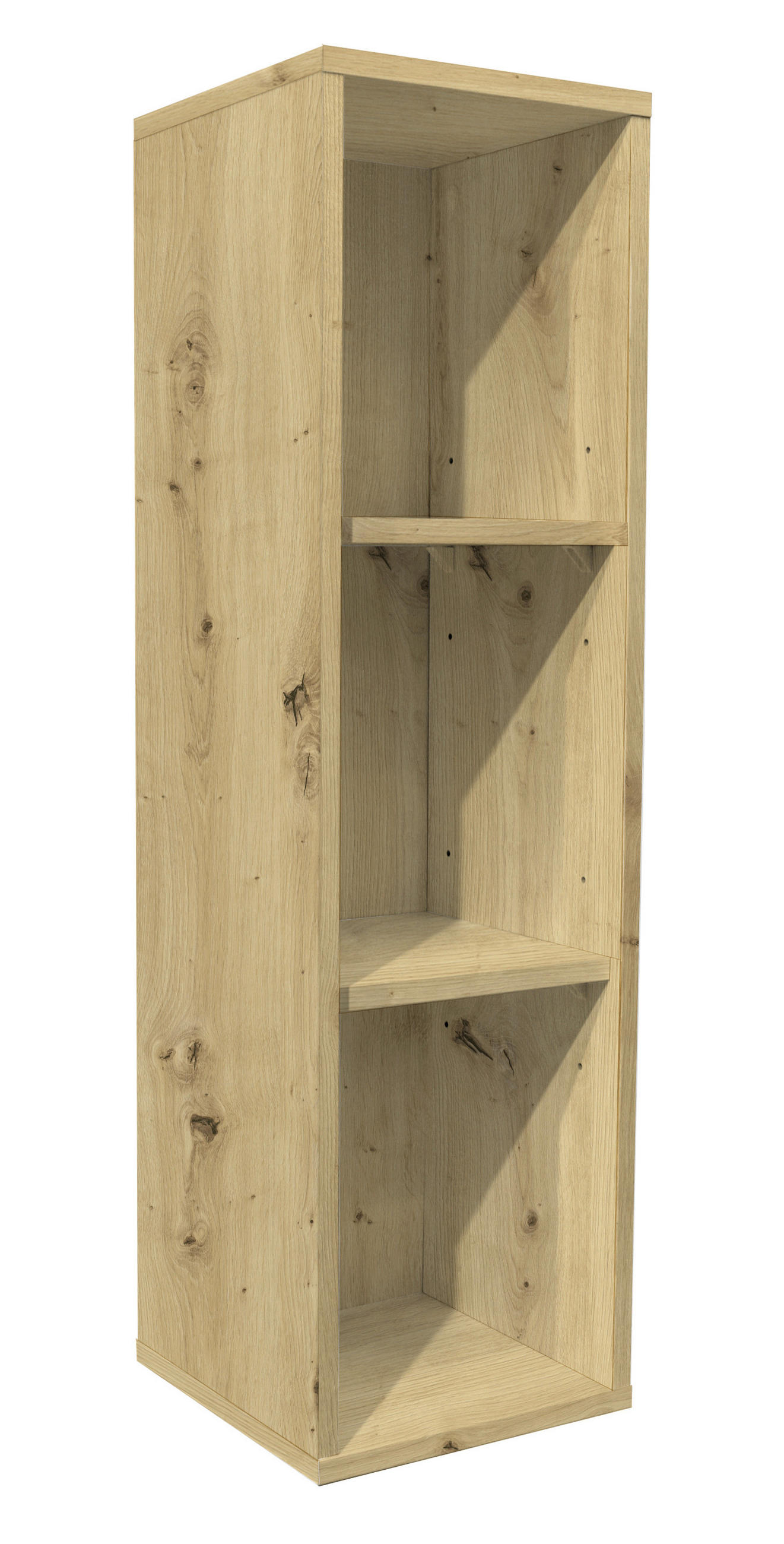 BABYUNTERSTELLREGAL Lilly Eiche Artisan  - Schwarz/Eiche Artisan, Basics, Holzwerkstoff/Kunststoff (25/89/25cm)