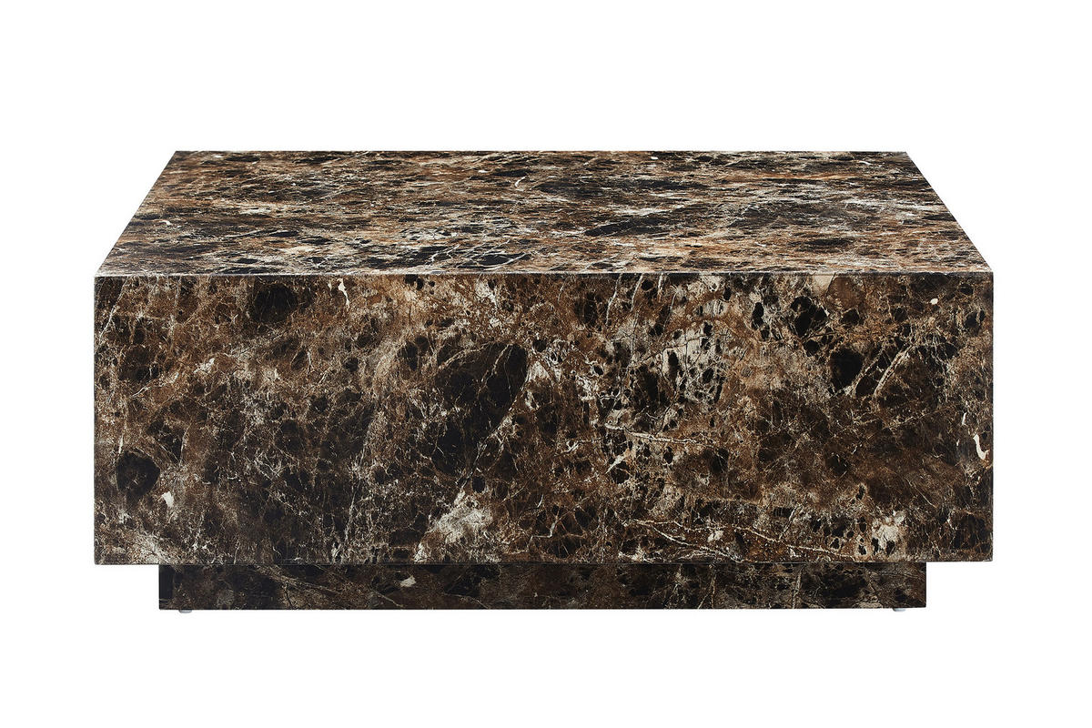 COUCHTISCH in Holzwerkstoff 90/90/35 cm  - Braun, Design, Holzwerkstoff (90/90/35cm) - Livetastic