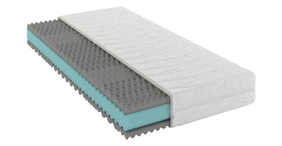 KALTSCHAUMMATRATZE 80/200 cm Höhe ca. 21 cm  - Weiß, Basics, Textil (80/200cm) - Sleeptex