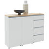 SIDEBOARD  in 135/102/41 cm  - Eichefarben/Schwarz, Design, Holz/Holzwerkstoff (135/102/41cm) - Dieter Knoll